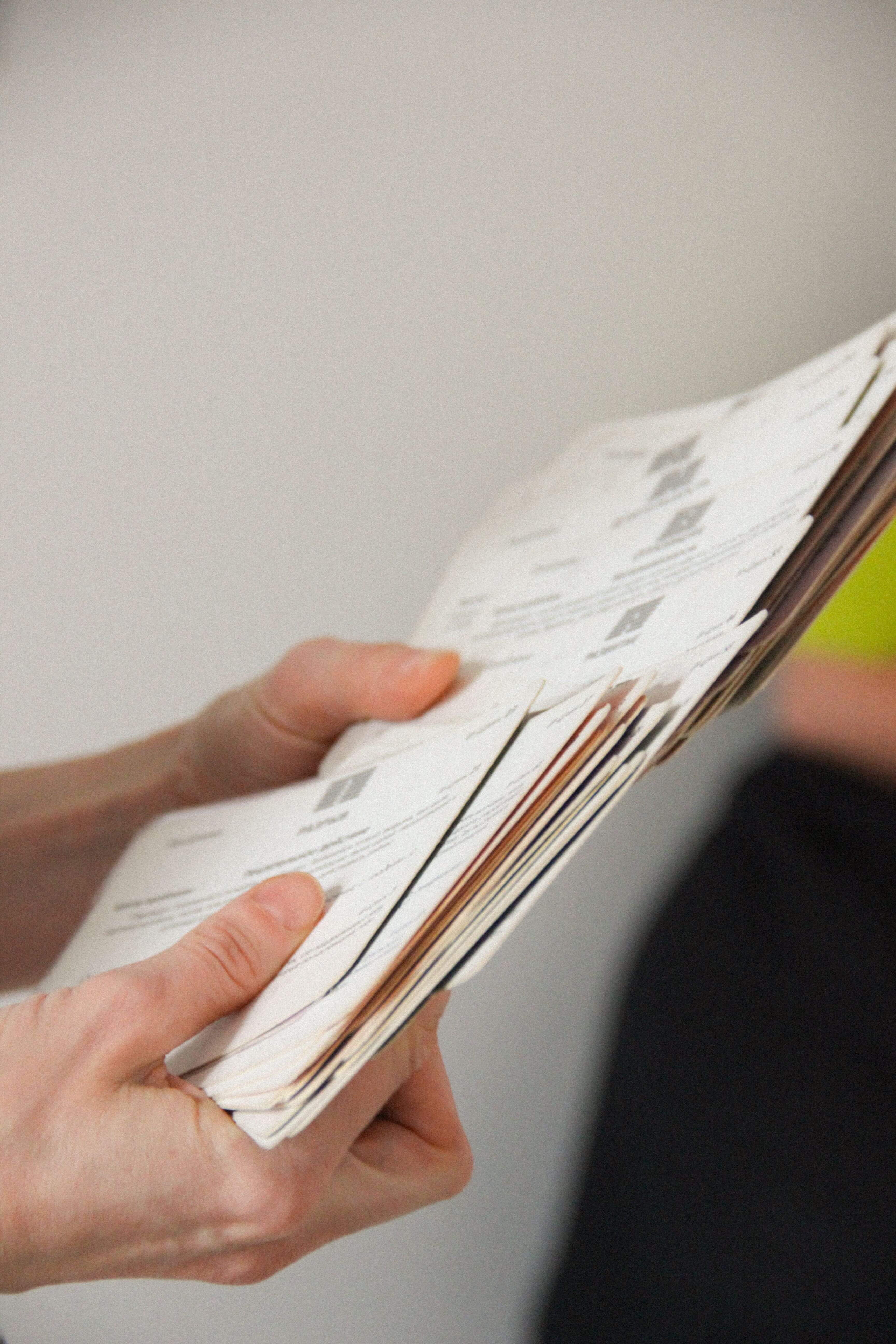 Kinesiologist studying reference materials